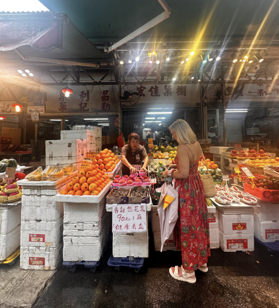 Visiting Yau Ma Tei Fruit Market Hong Kong