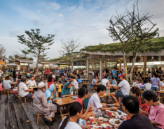 Image of hawker stalls at Gardens by the bay - Satay By The Bay