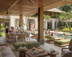 Image of family enjoying Four Seasons Resort Bali with the family