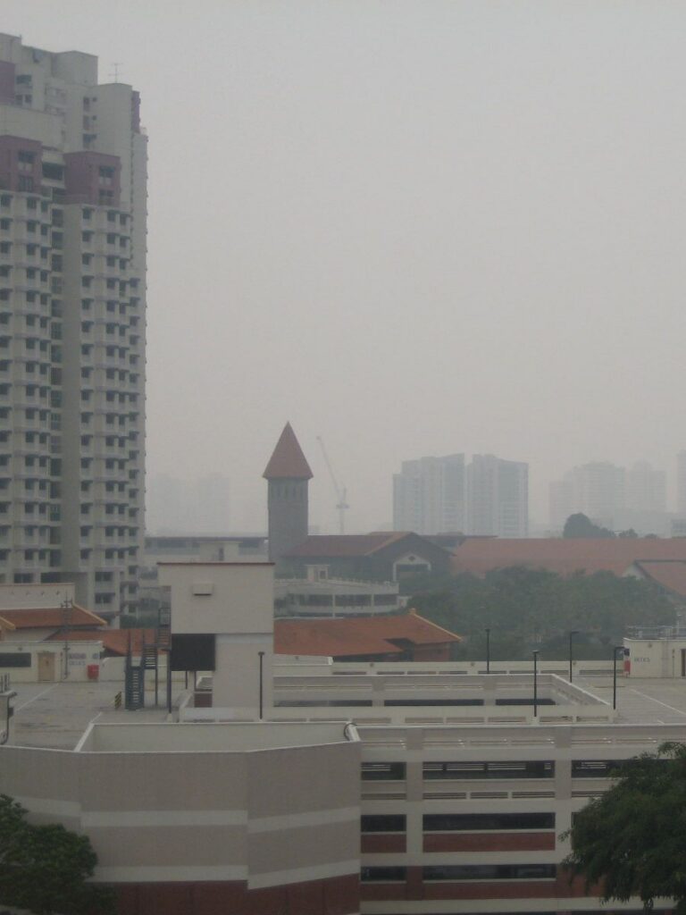 Image of haze in Singapore