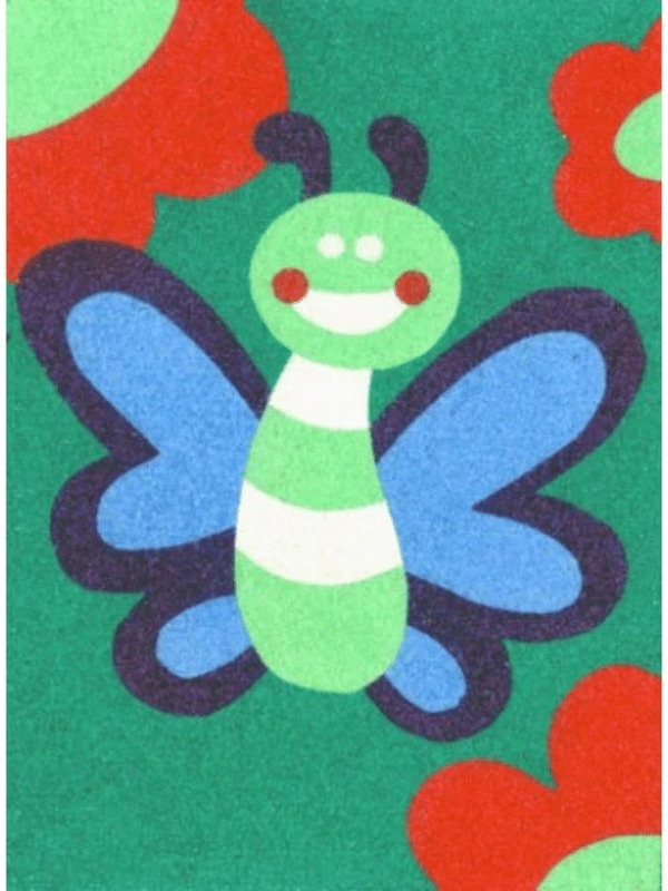 Decorative children's craft example of butterfly