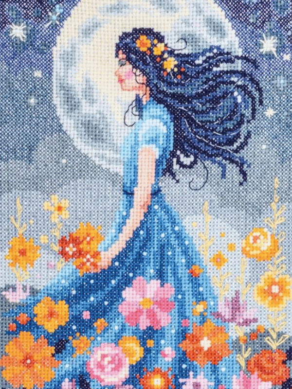 Cross stitch example at Woolly Stitch In Singapore Little Steps