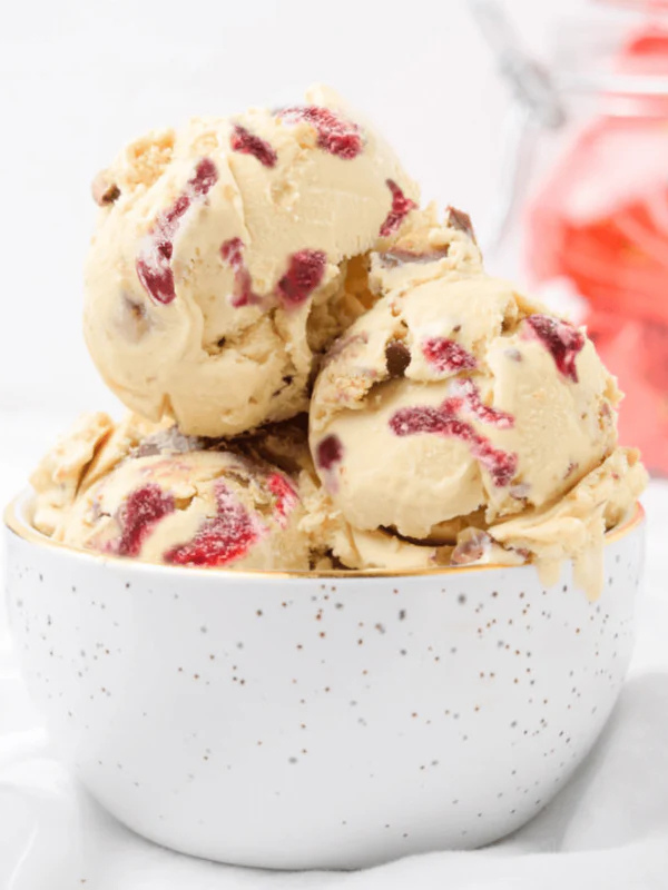 scoops of peanut butter jelly ice cream from kind kones in singapore little steps