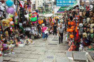 Visiting Pottinger Street For Costumes And Fancy Dress In Hong Kong