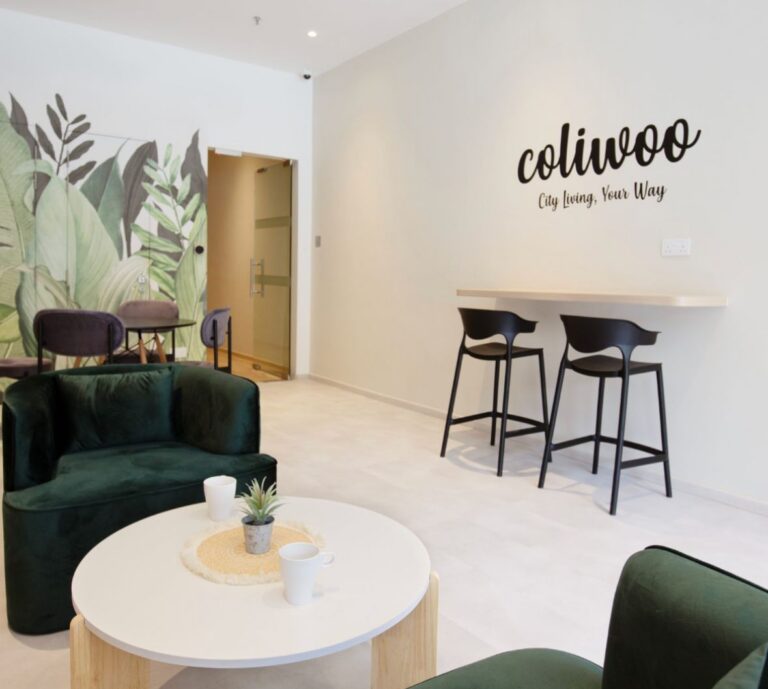 Image of social space at Coliwoo River Valley - co-living space singapore