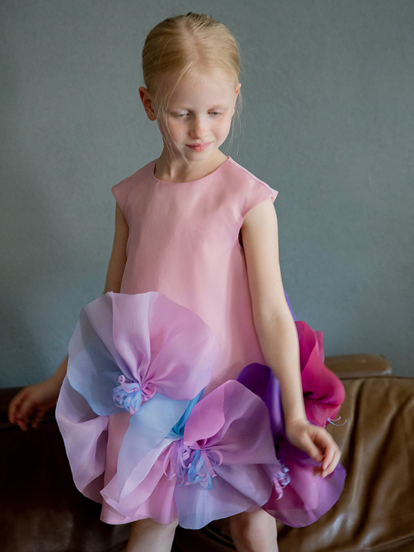 pink party dress at angelibebe in singapore little steps