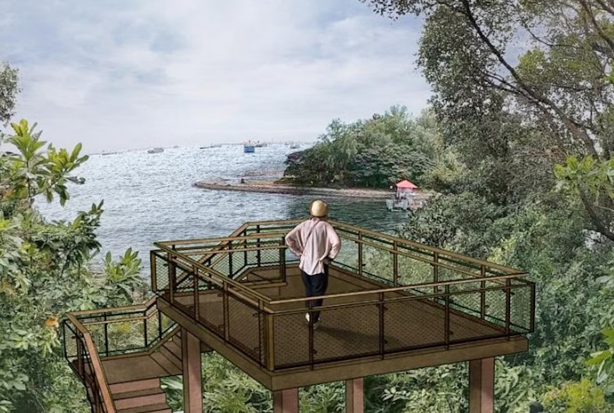 Artist Impression of Big Sister's Island In Singapore