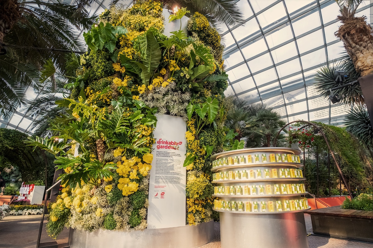 Yeo's Drinkable Garden At Gardens by the Bay Singapore