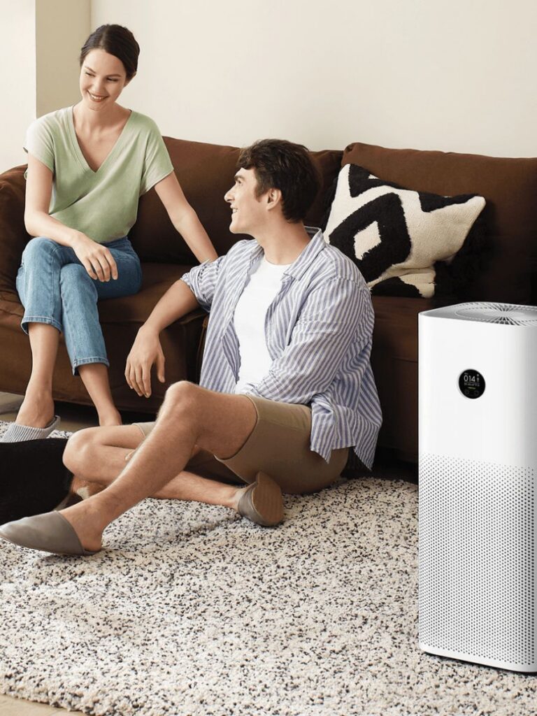 Image of family and Xiaomi air purifier - air purifier singapore