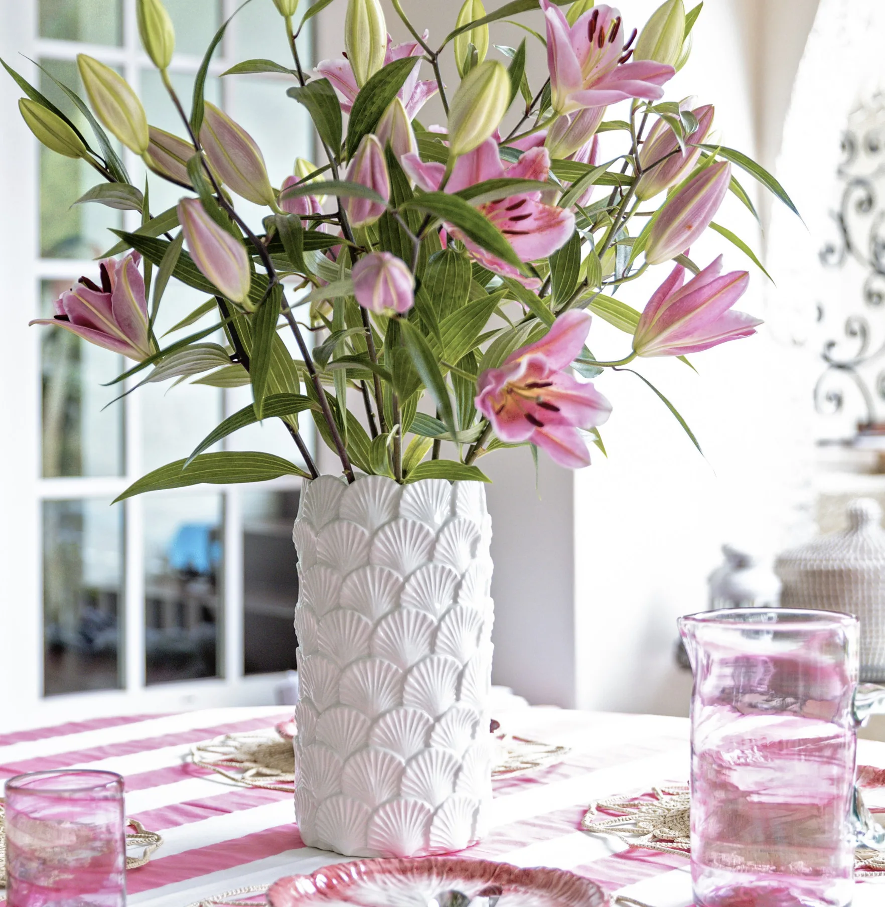 Large Ceramic Vase Hankie Pankie