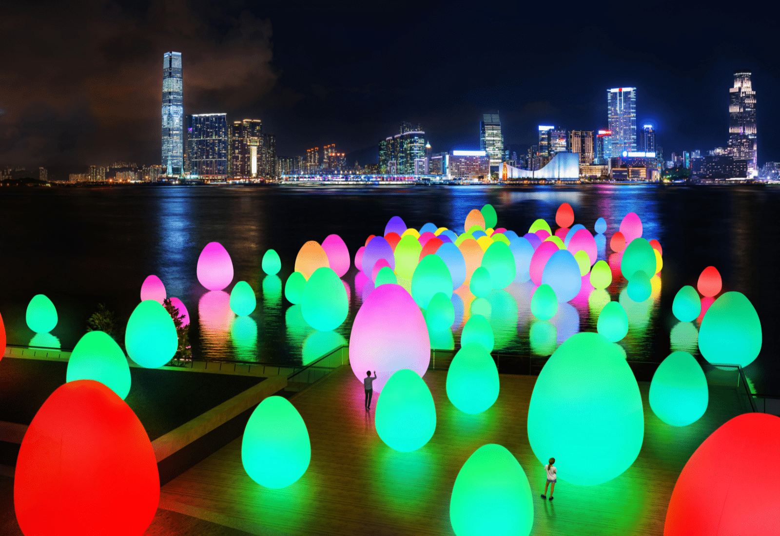 teamlab art@harbour hong kong