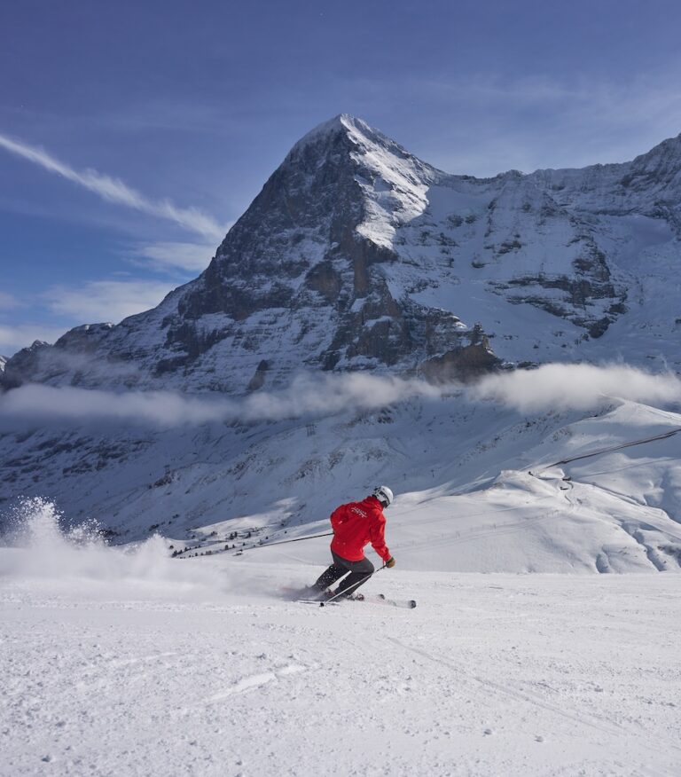 Powder Byrne Grindelwald Skiing Switzerland