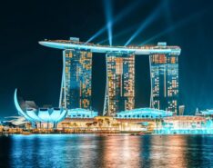 Image of lights at MBS - Marina Bay Sands Singapore
