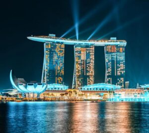 Image of lights at MBS - Marina Bay Sands Singapore