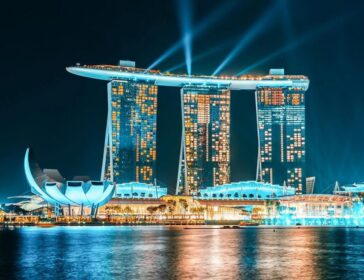 Image of lights at MBS - Marina Bay Sands Singapore