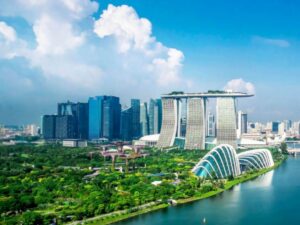 Image of view from SkyPark Observation Deck at Marina Bay Sands