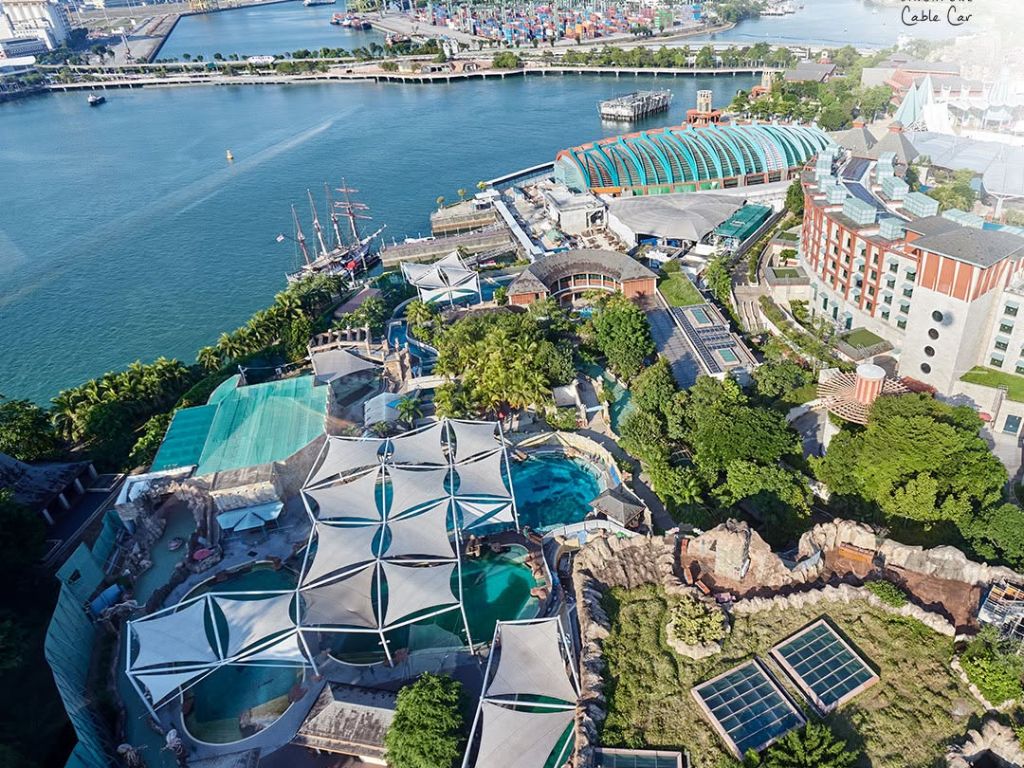 Image of Sentosa panoramic views - Singapore Cable Car