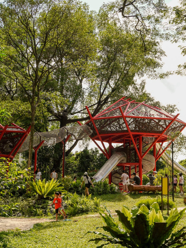 Image of bird's nest playground - Bidadari Park - outdoor playground singapore