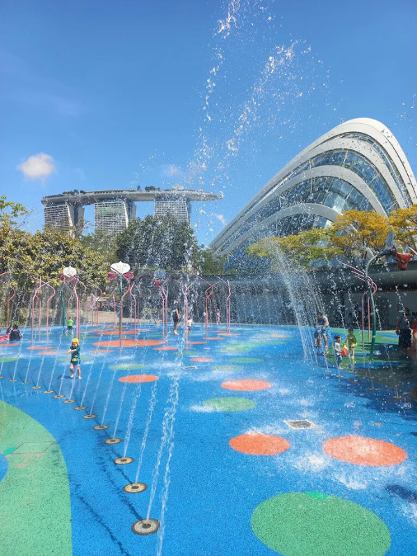 Image of water playground - Far East Organization Children's Garden - outdoor playground singapore