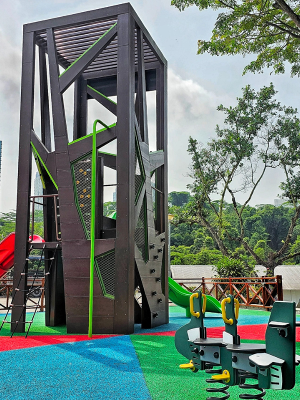 Tower at Gillman Barracks playground - outdoor playground Singapore