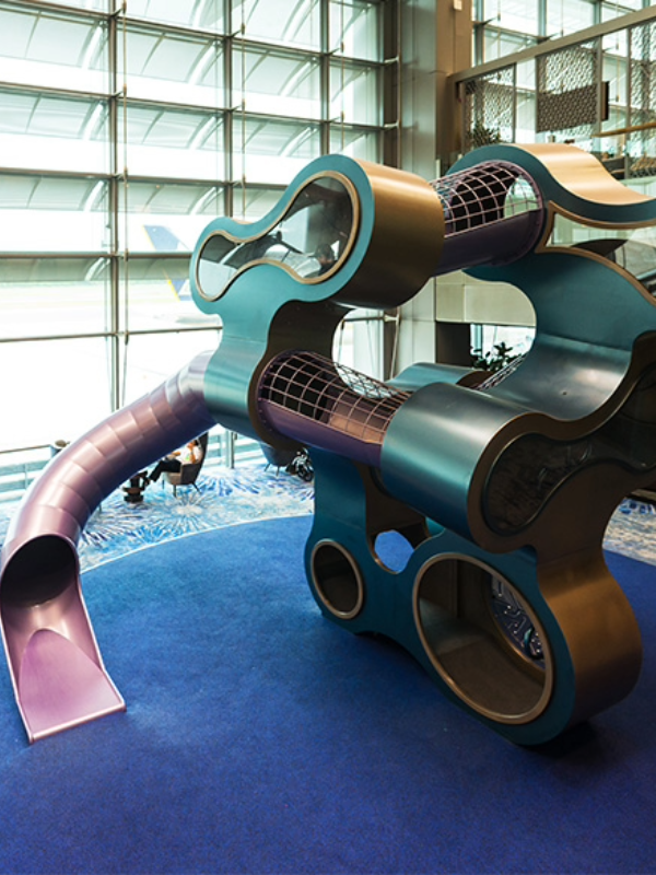 Image of the Fidget Spinner playground - Changi Airport Terminal 3 - outdoor playground singapore