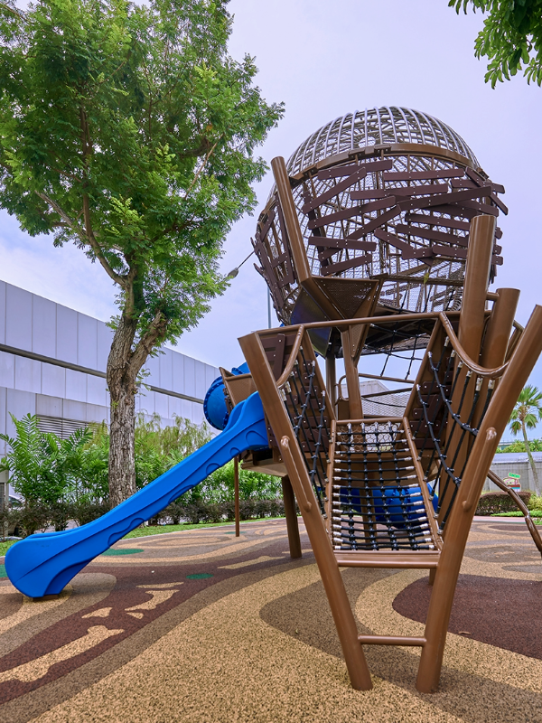 Slide and nest at the Jurassic Nest Tower Park at Changi in Singapore Little Steps