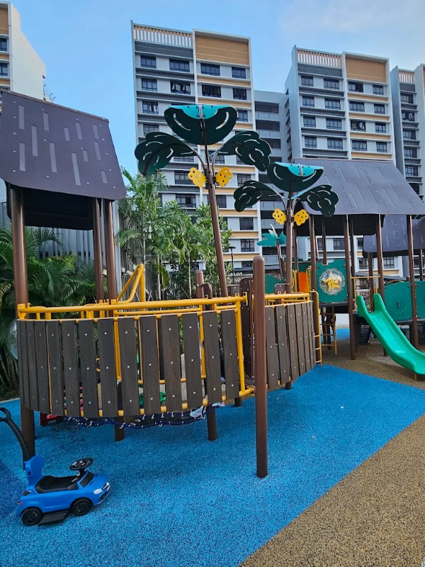 Image of playground at Anchorvale Village - outdoor playground singapore