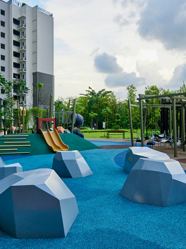 Image of a playground at Rivervale Shores - outdoor playground singapore