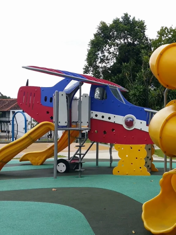 Image of the aeroplane playground at Seletar Aerospace Park - outdoor playground singapore