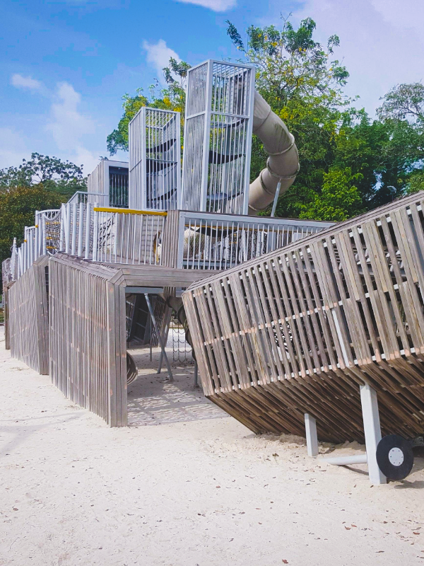 Image of the Battleship playground at Sembawang Park - outdoor playground singapore