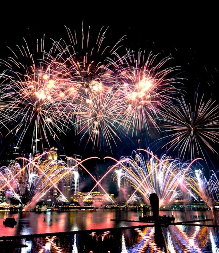 Marina Bay Promontory Fireworks Singapore