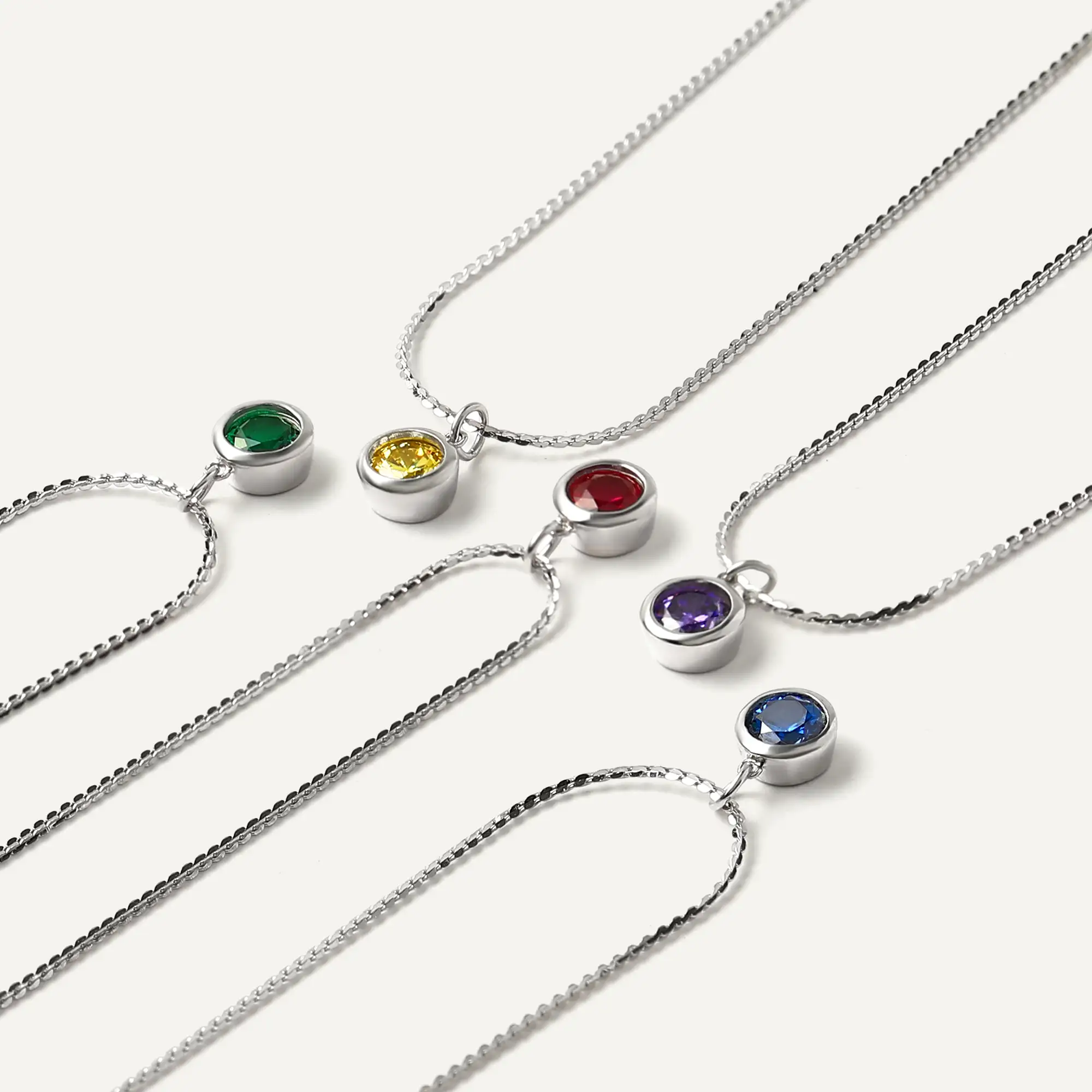 Iris Birthstone Gold Necklace Jakarta Summer Shop