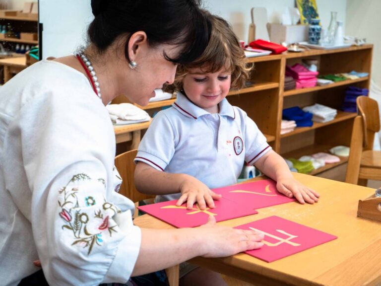 Children in bilingual Montessori classroom at IMS Hong Kong