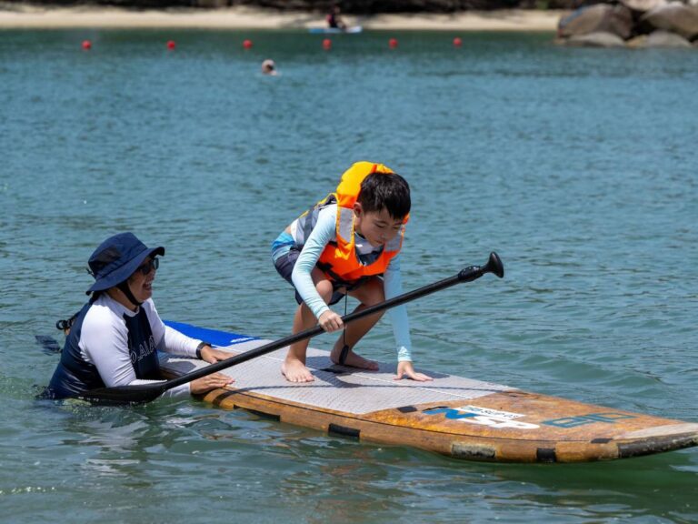Inclusive stand-up paddling experience at Sentosa