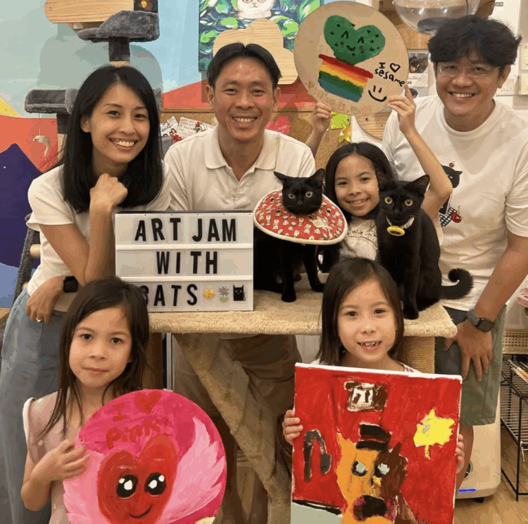 Art Jam With Cats Singapore At Wildflower Art Studio