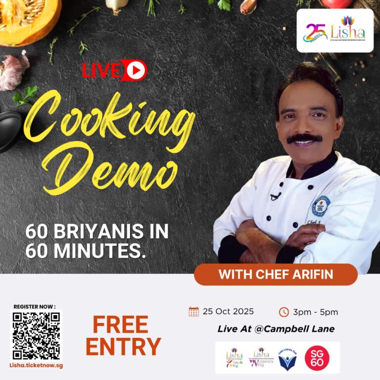 Live Cooking Demo Deepavali 2025 Singapore