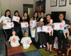 Image of helpers with first aid certificates - domestic helper course singapore