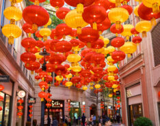 Chinese New Year Decorations At Lee Tung Avenue 2026
