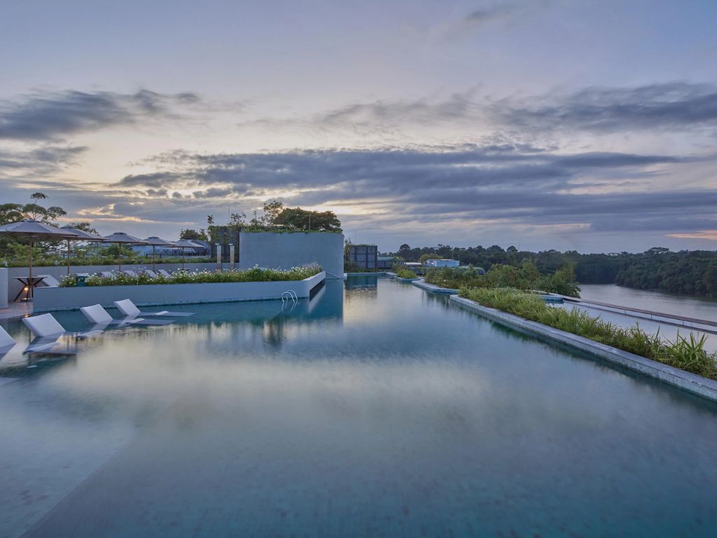 Image of Mandai Rainforest Resort by Banyan Tree rooftop swimming pool