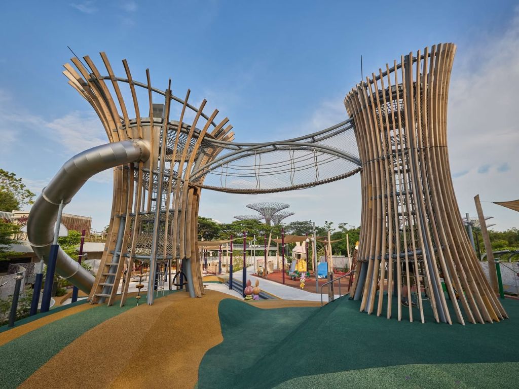 Image of outdoor playground at PropNex Family Zone at Gardens by the Bay
