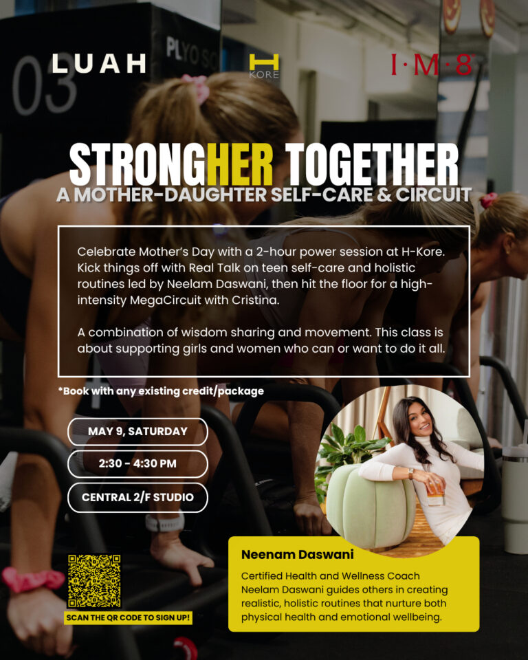 h-kore neelam pure health mother's day events hong kong 2026