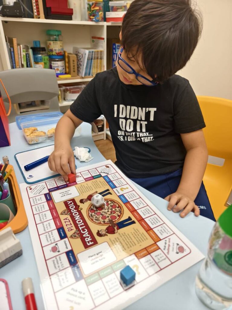 Children learning maths at Books & Brains maths clinic in Central Hong Kong