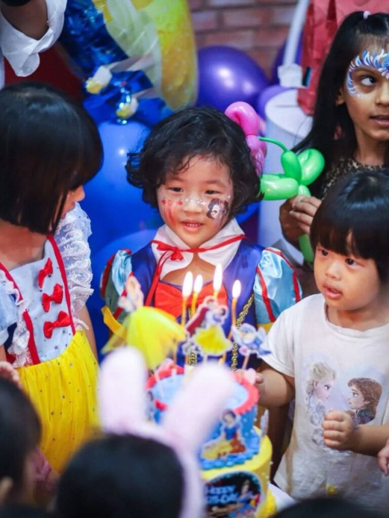 Kids Birthday celebration in the Enchanted Forest indoor playground at Play Kingdoms Hartamas Kuala Lumpur
