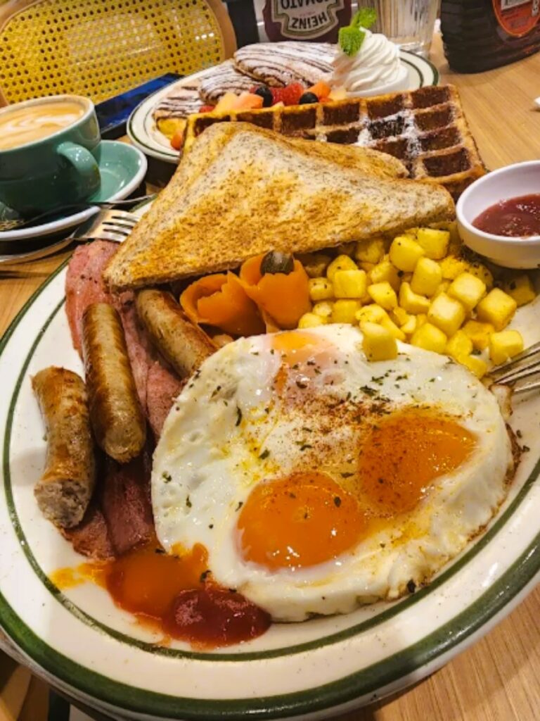 Green Waffle Breakfast HK