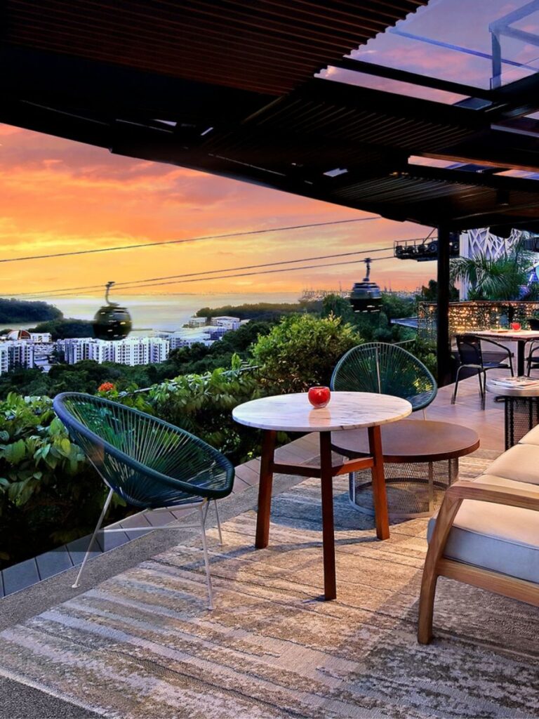 Image of tables at Dusk Restaurant & Bar - waterfront restaurant singapore