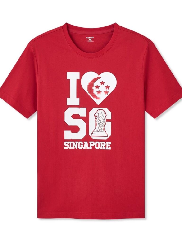 Image of Bossini Singapore's National Day t-shirt