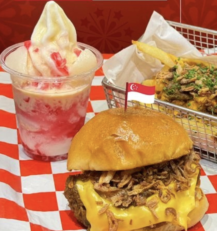 Burgs Rendang SG60 Burger Singapore