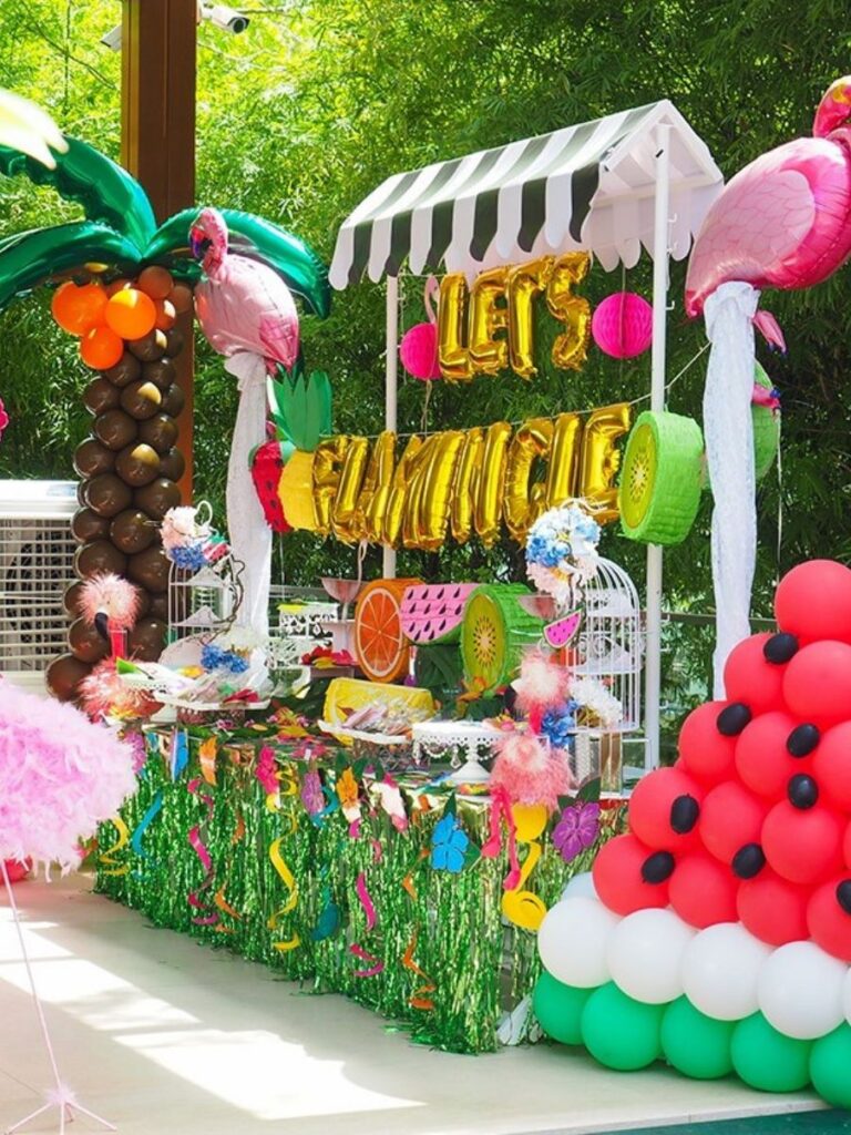 Image of set-up from Happier SG - party entertainer singapore