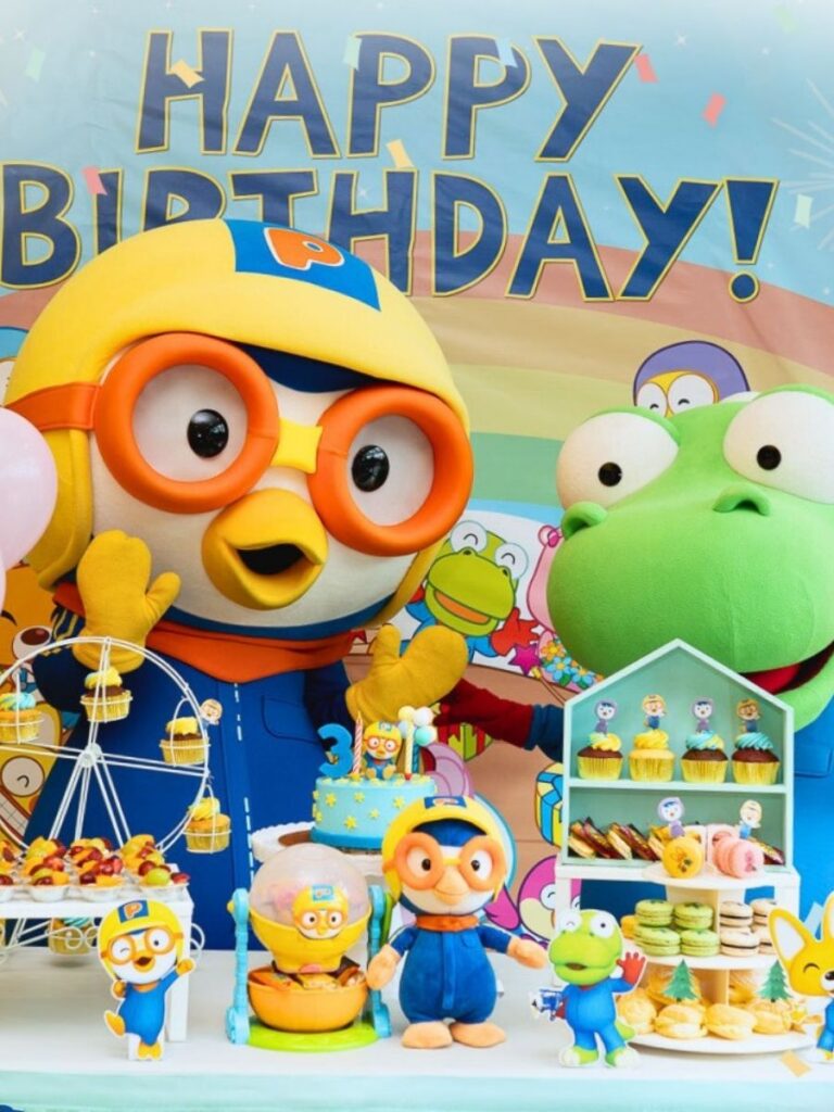 Image of party at Pororo Park Singapore - indoor birthday party venue singapore