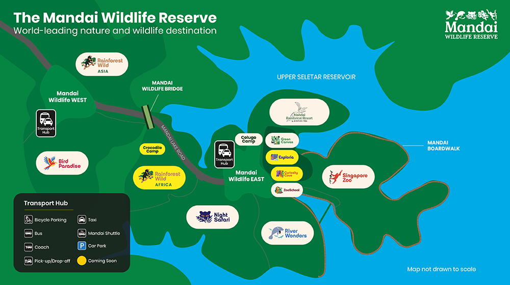 Mandai Wildlife Reserve Map Singapore
